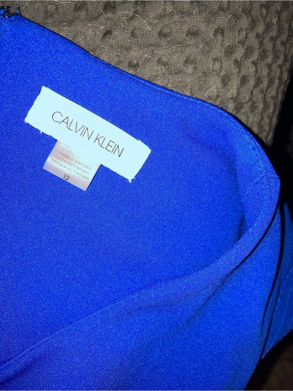 Calvin Klein Cobalt Blue Dress